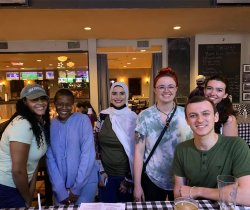 photo of students at an orientation event