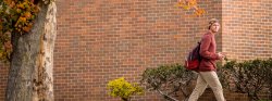 Photo of Student Walking in Fall