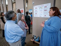 discussing poster