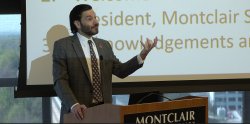 President Koppell speaking