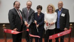 ribbon cutting for CCIS building