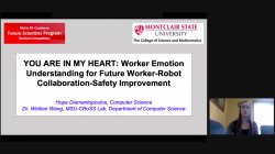 Hope Diamantopoulos presenting at the Mario M. Casabona Future Scientists Awards Competition