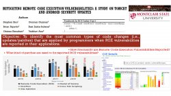 Mitigating Remote Code Execution Vulnerabilities: A Study on Tomcat and Android Security Updates