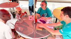 Kate Knyazeva volunteering at NYC Math Fest