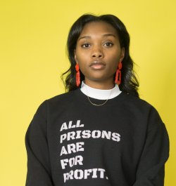 photo of Ayanna Lyons with yellow background