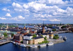 View of Riddarholmen Island in the Centre of Stockholm, Sweden