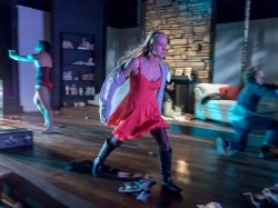 actor running across stage