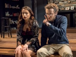 two actors on stage in "Wintertime"