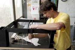 Photo of set construction