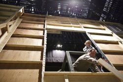 Photo of set construction