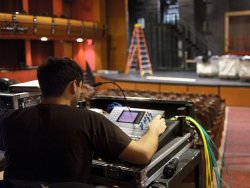 Photo of lighting production
