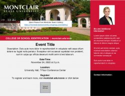 screenshot of horizontal event flyer
