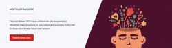 example of homepage band with left aligned text, light grey background, and skewed edge image.