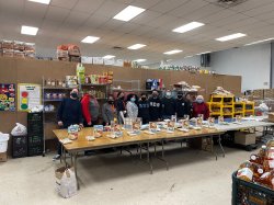 Volunteers participating at Father English on MLK Day