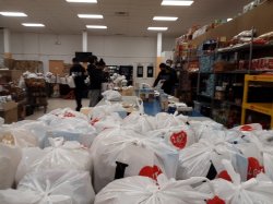 Volunteers participating at Father English on MLK Day