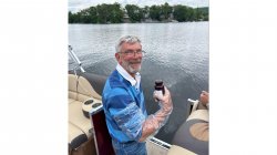 volunteer collecting sample for HAB Lab