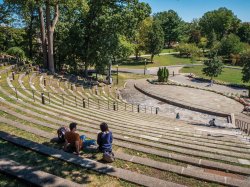 Students in the Amphitheater