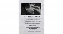 Text, Power, Telling flyer
