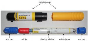Picture of an epinephrine auto injector